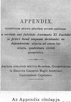 Az Appendix c�mlapja...