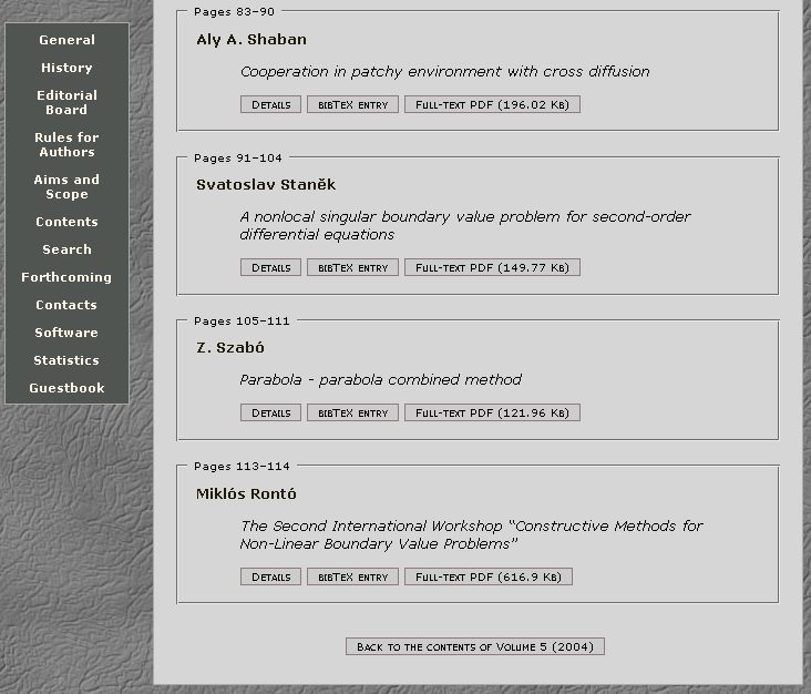 Miskolc Mathematical Notes