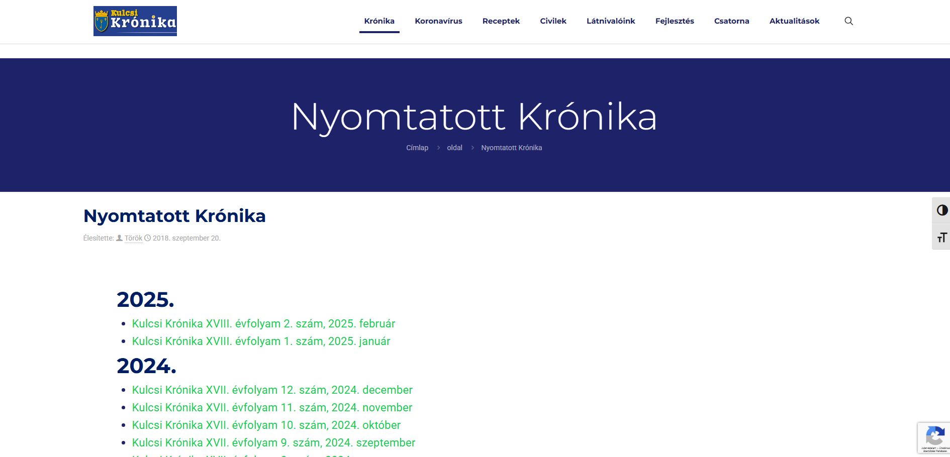 Kulcsi kr�nika 2025.03.24.