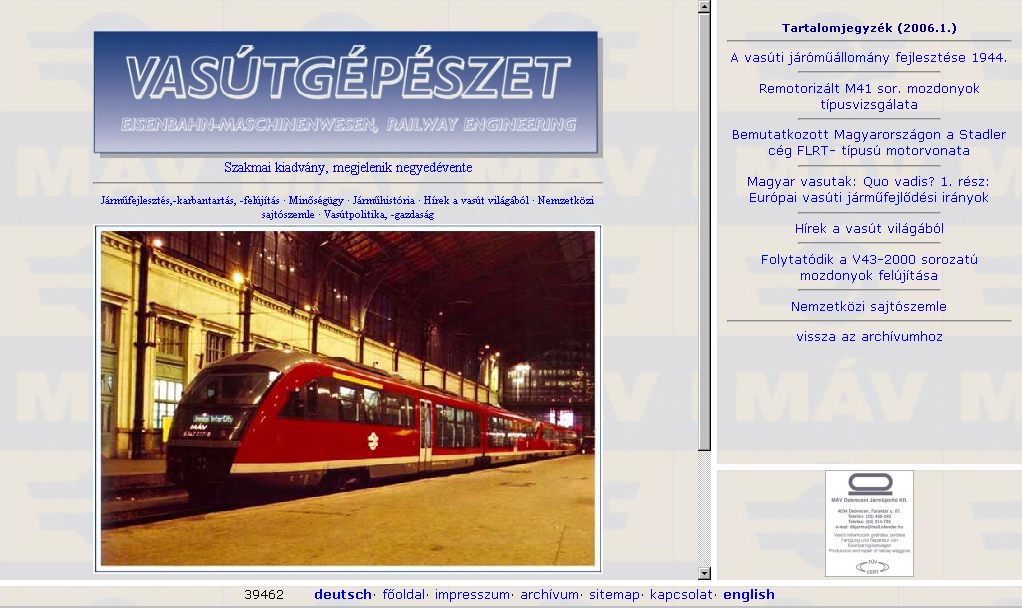 Vas�tg�p�szet, 2006-05-04