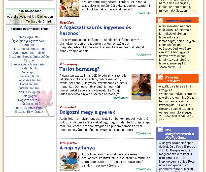 Vital online magazin, 2006-09-04