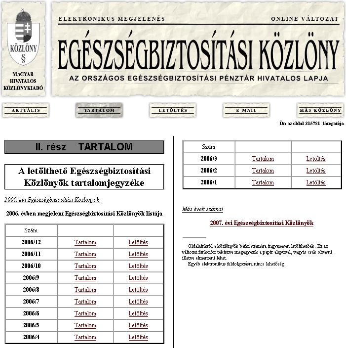 Eg�szs�gbiztos�t�si K�zl�ny 2007.06.15.