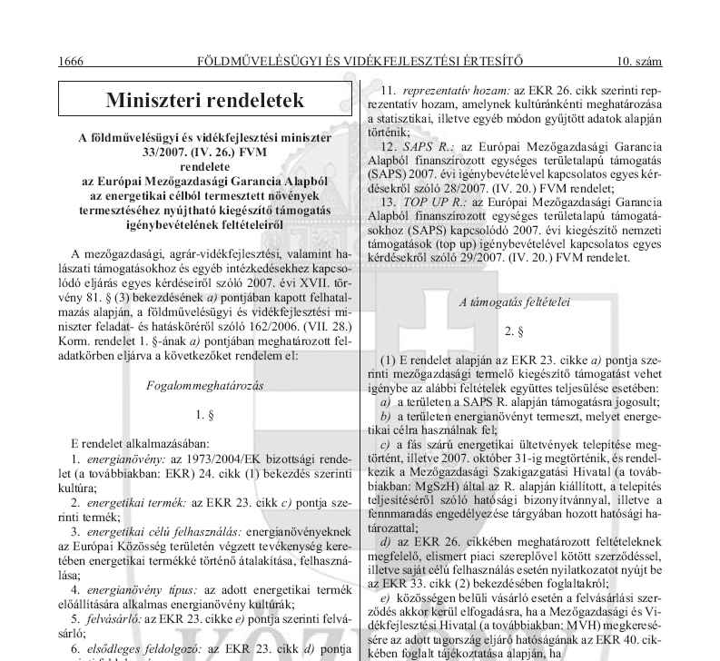 F�ldm�vel�s�gyi �s Vid�kfejleszt�si �rtes�t� 2007.06.20.