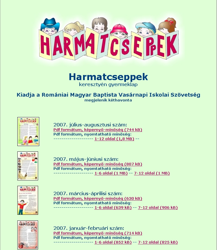Harmatcseppek 2007.09.21.