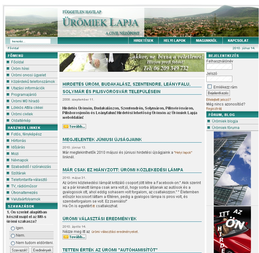 �r�miek Lapja 2010.07.14.