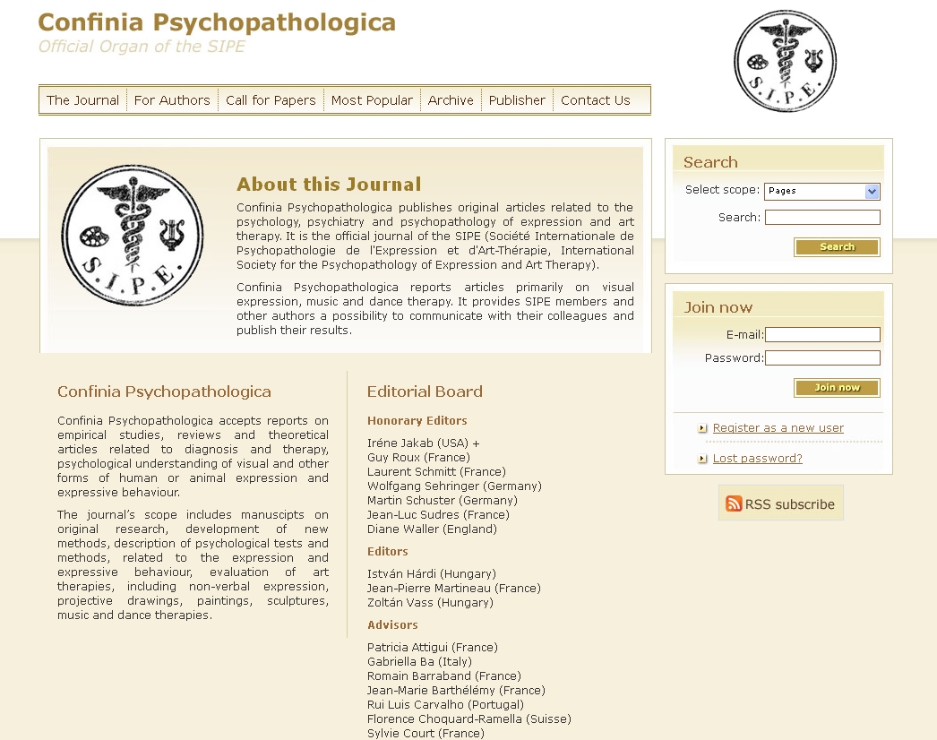 Confinia Psychopathologica 2011.10.19.