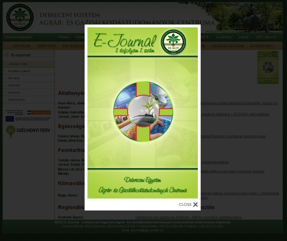 AGTC e-journal 2012.07.24.