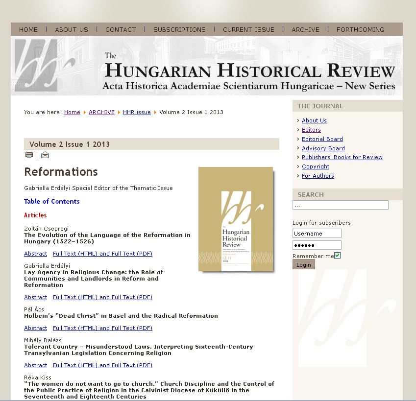 Hungarian Historical Review 2013.09.18.