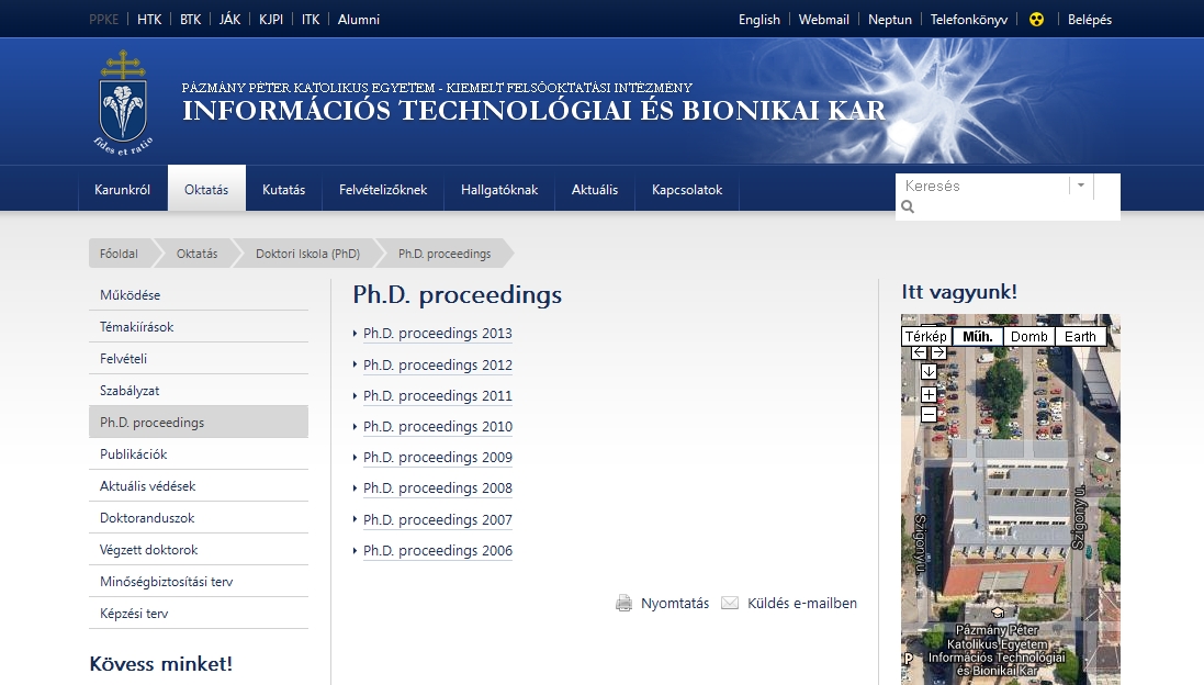Ph.D. proceedings 2013.12.02.