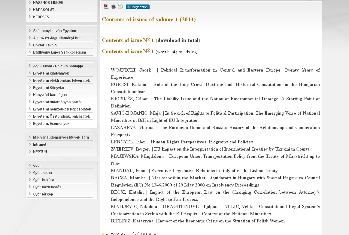 Studia Juridica et Politica Jaurinensis 2014.05.08.
