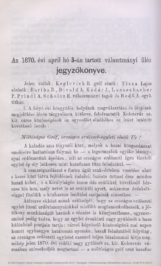 Az Orsz�gos Erd�szeti-Egyes�let k�zlem�nyei 2018.04.12.