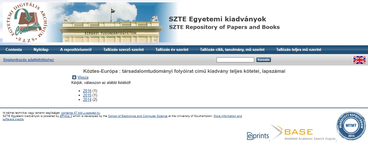 K�ztes-Eur�pa : t�rsadalomtudom�nyi foly�irat 2018.04.24.