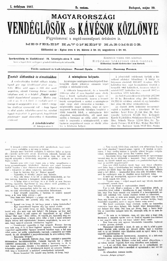 Magyarorsz�gi vend�gl�s�k �s k�v�sok k�zl�nye / Magyarorsz�gi vend�gl�k �s k�v�h�zak k�zl�nye 2018.08.02.
