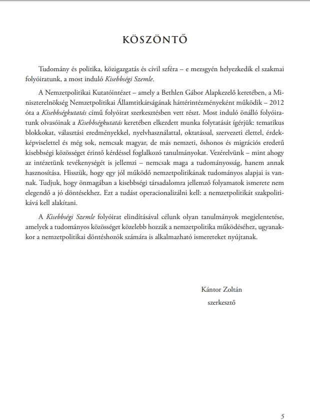 Kisebbs�gi szemle 2019.09.10.