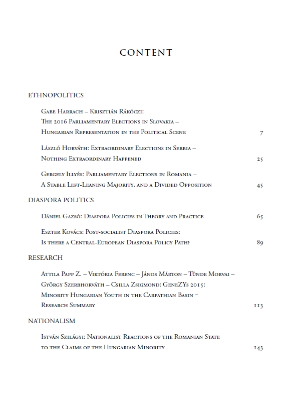 Hungarian Journal of Minority Studies 2019.09.12.