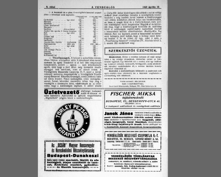 A vend�gl�s 2020.03.22.