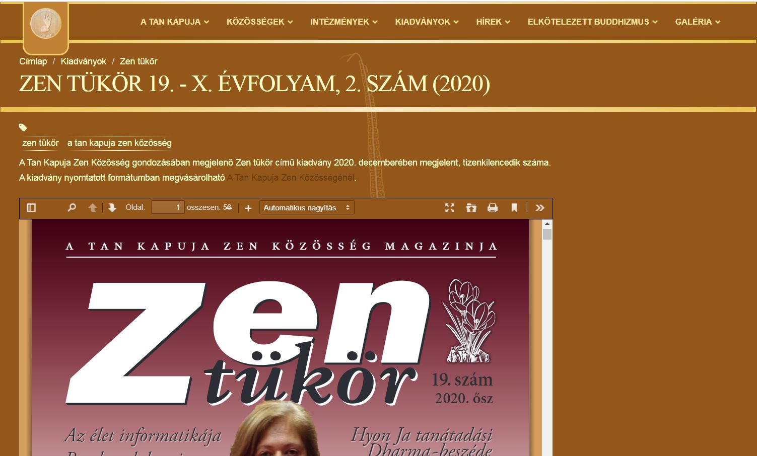 Zen t�k�r 2021.05.25.