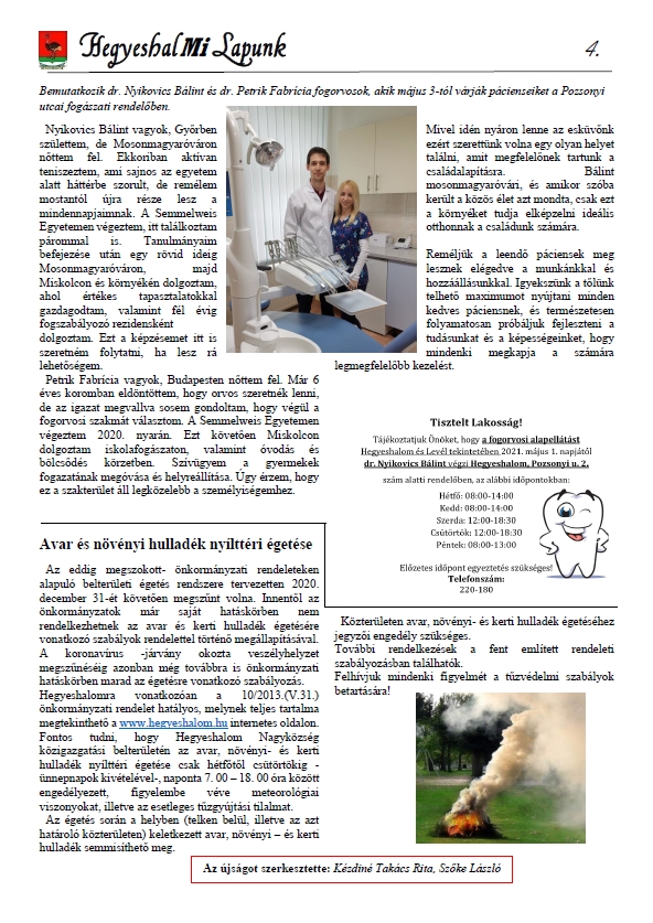 Hegyeshalmi lapunk 2021.03.24.