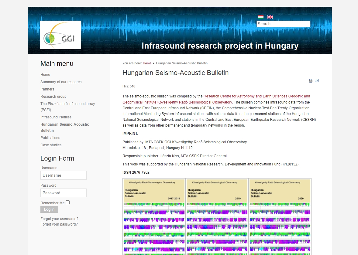Hungarian Seismo-Acoustic Bulletin 2022.04.04.