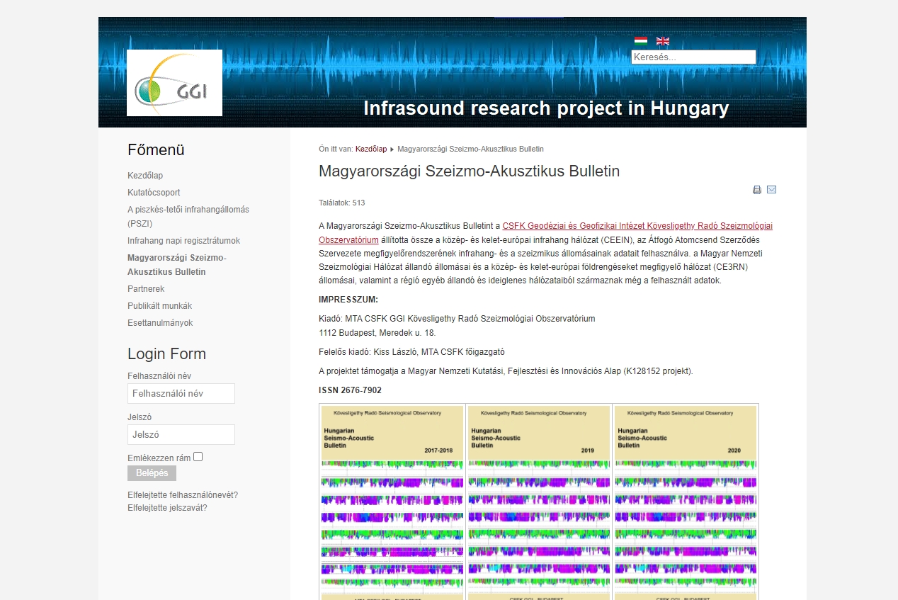 Hungarian Seismo-Acoustic Bulletin 2022.04.04.