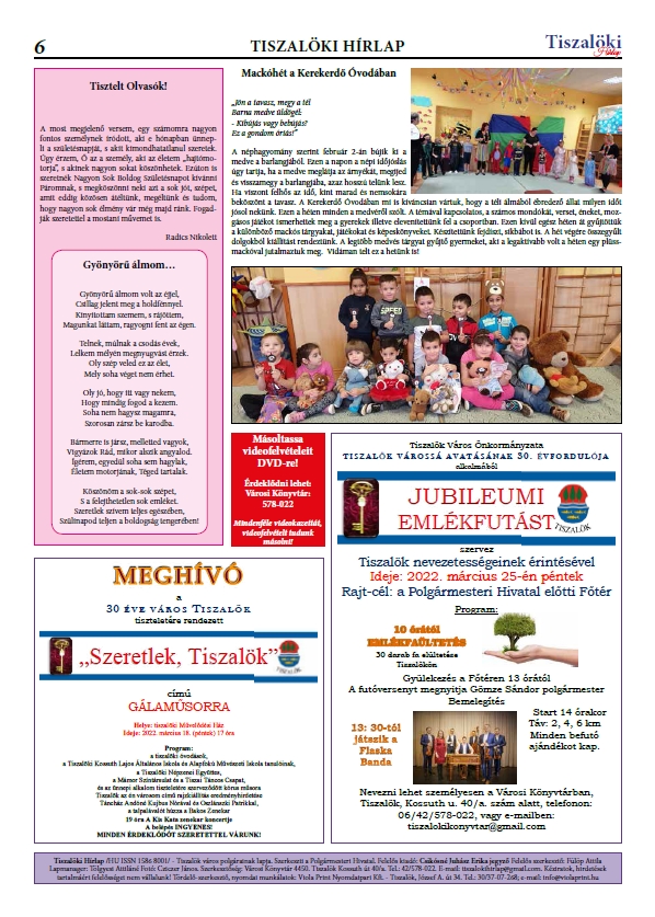 Tiszal�ki h�rlap 2022.04.21.