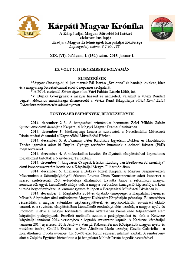 K�rp�ti magyar kr�nika 2022.07.04.