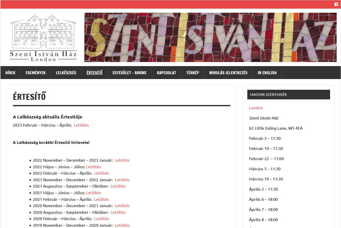 Lelk�szs�g(i) �rtes�t� 2023.02.22.
