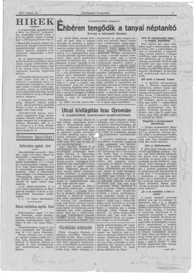 K�r�smenti paraszt�let 2023.02.27.