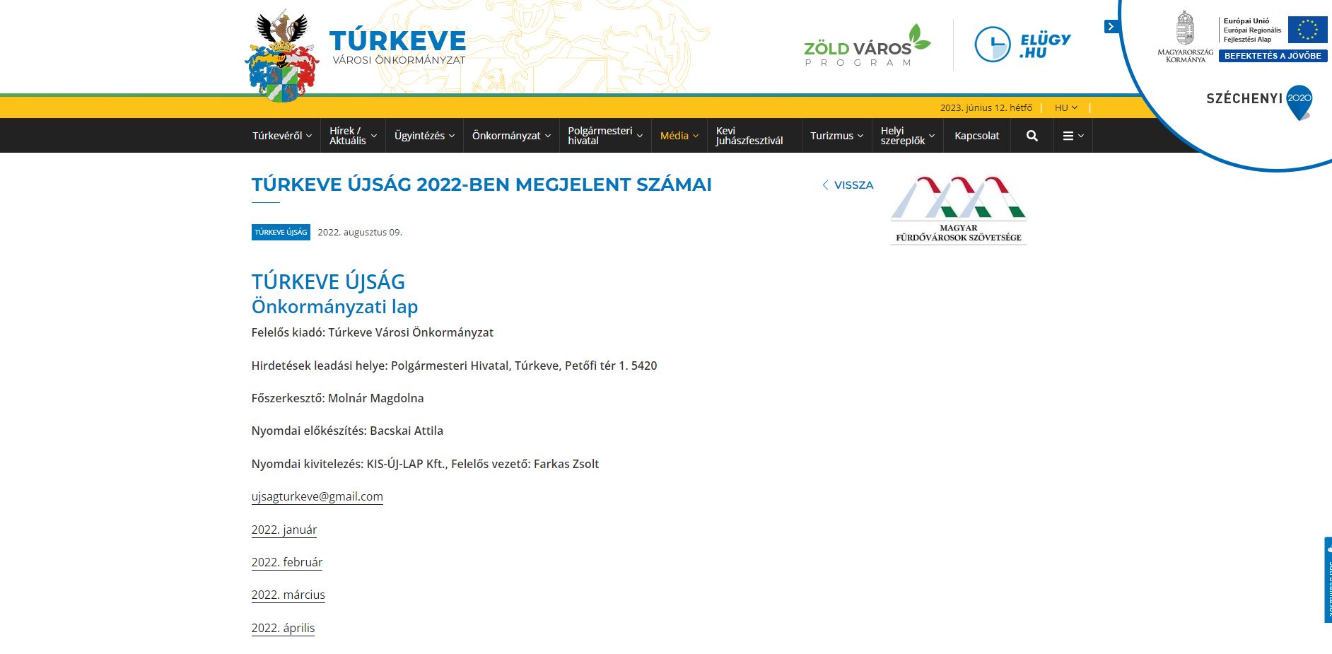 T�rkeve 2023.06.12.