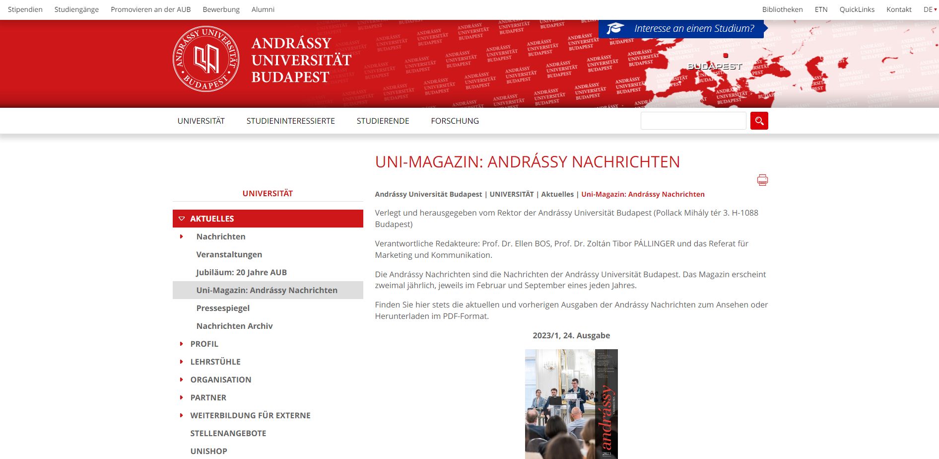 Andr�ssy Nachrichten 2023.07.03.