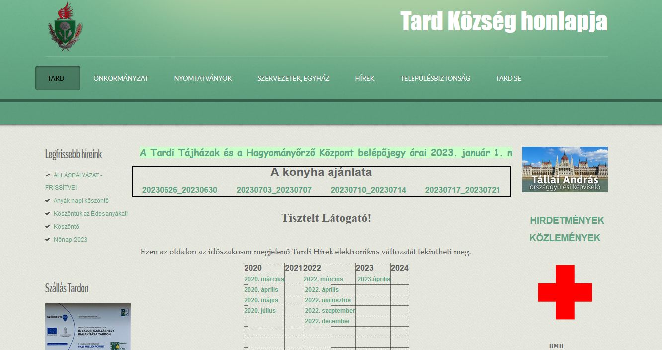 Tardi h�rek 2023.07.20.
