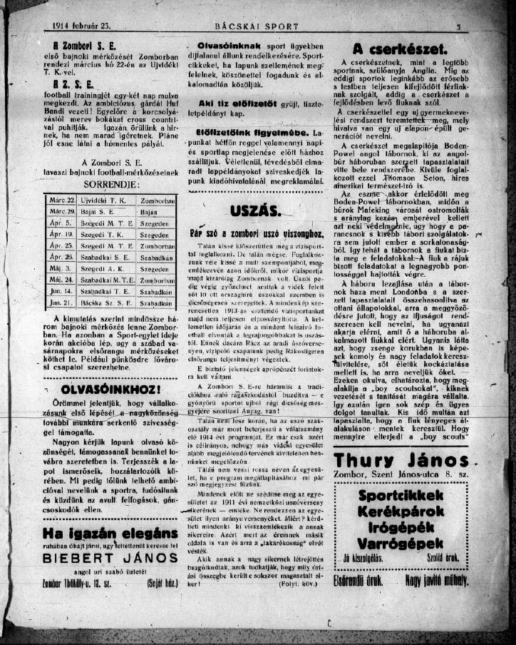 B�cskai sport 2024.01.18.