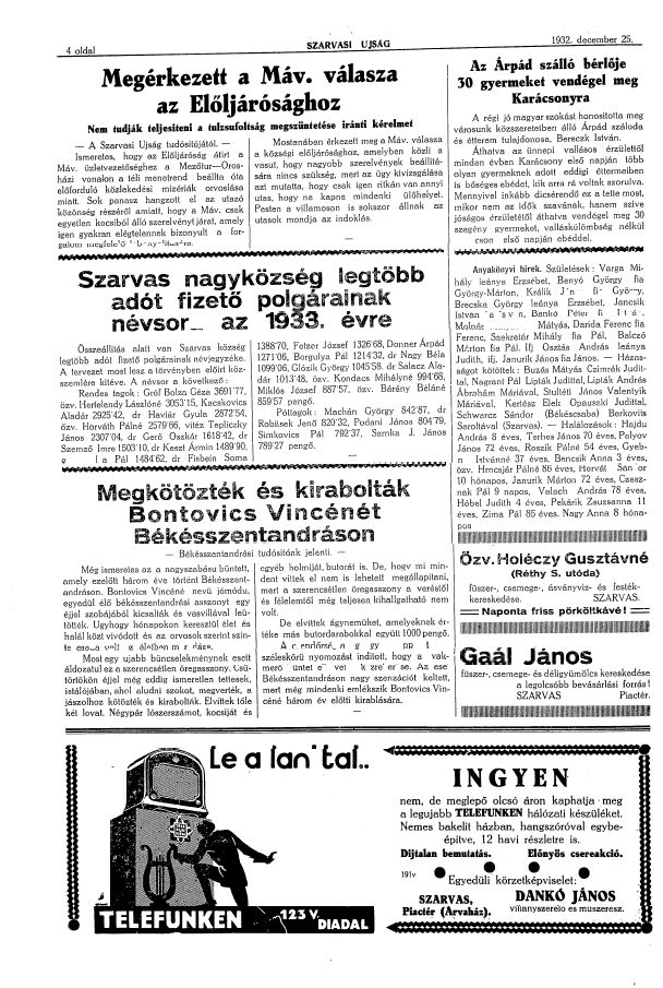 Szarvasi ujs�g 2025.04.09.