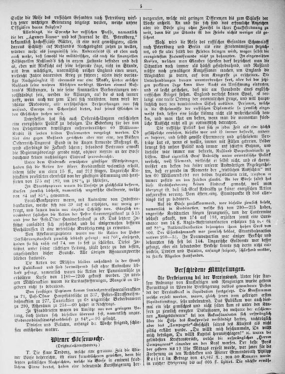 Volkswirtschaftliche Sonntags-Revue 2026.03.26.